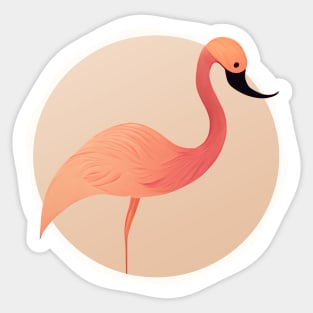 Adorable flamingo Sticker